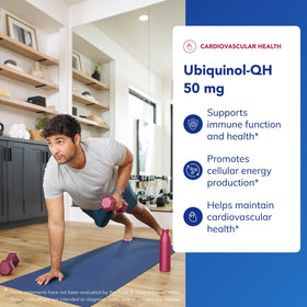 Détail des capsules molles de Pure Encapsulations Ubiquinol-QH 50 mg
