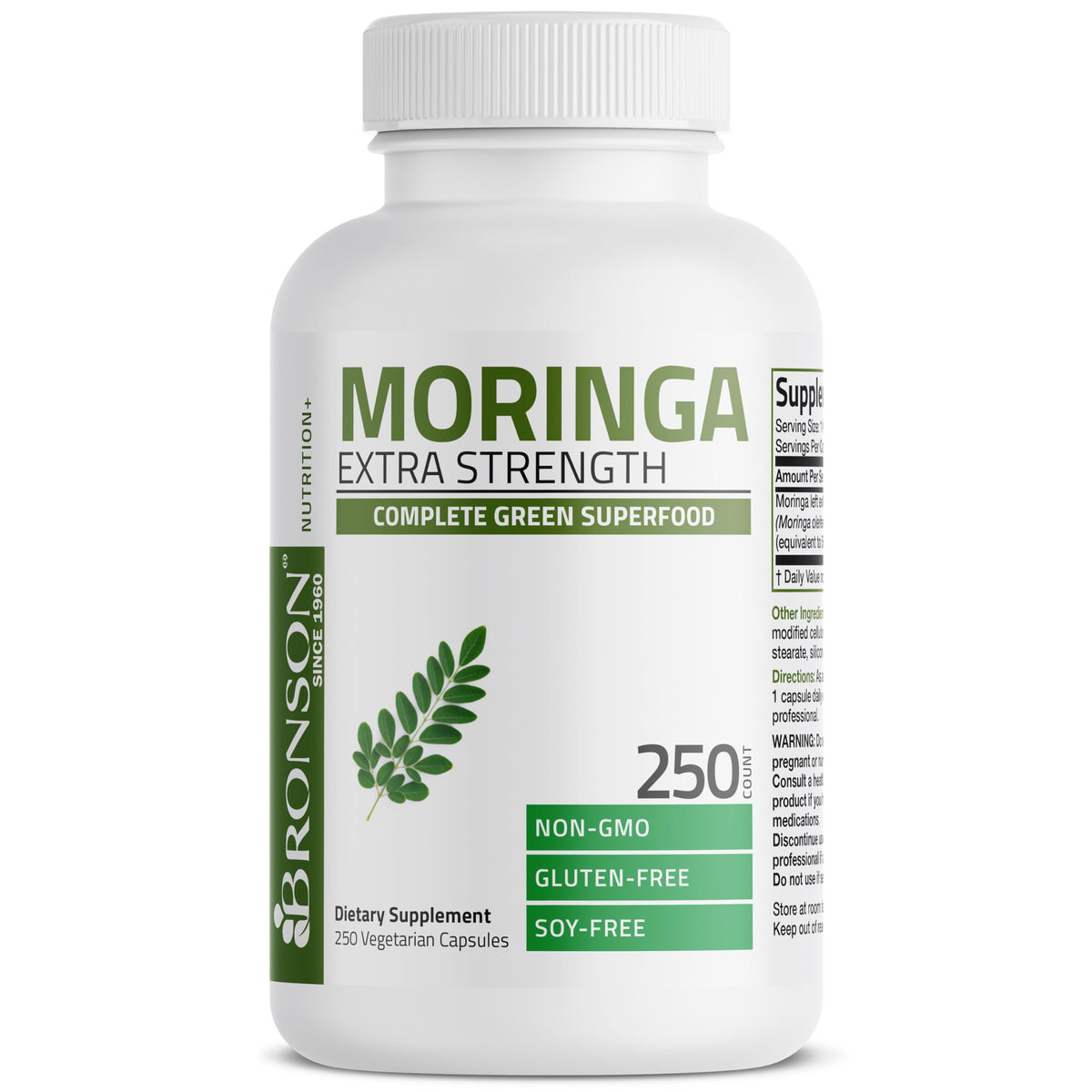Détail des capsules Moringa Bronson