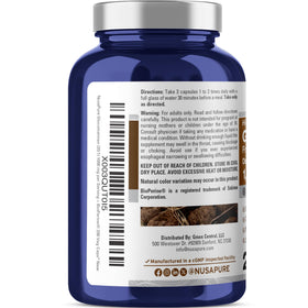 Détail des capsules NusaPure Glucomannan 1000mg