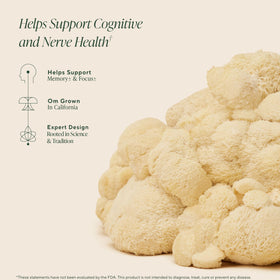 Détail des capsules OM MUSHROOM SUPERFOOD Champignon Lion's Mane