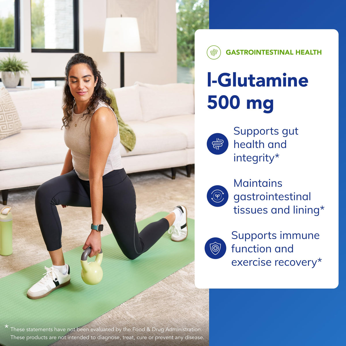 Détail des capsules Pure Encapsulations L-Glutamine
