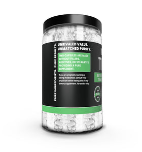 Détail des capsules TMG Trimethylglycine, sans additifs ni remplisseurs