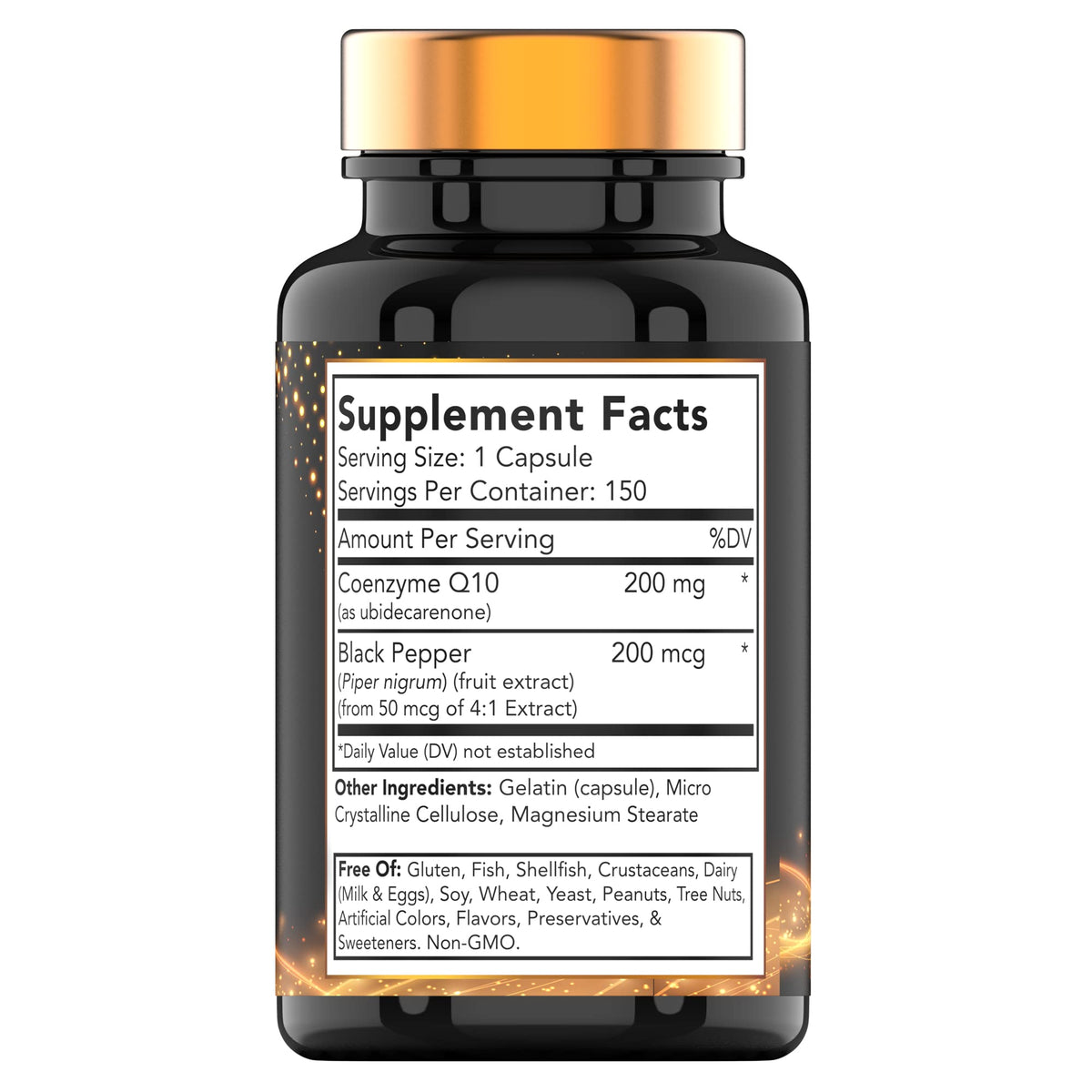Détail des capsules tnvitamins CoQ-10 200mg à libération rapide