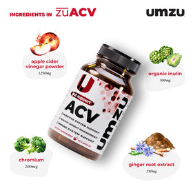 Détail des capsules UMZU zuACV avec étiquette visible