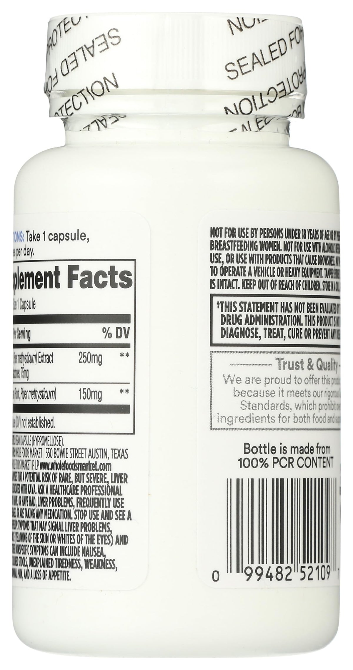 Détail des capsules vegan de Kava 365