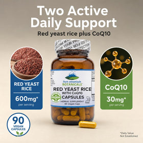 Détail des capsules véganes de Riz Rouge 600mg avec CoQ10