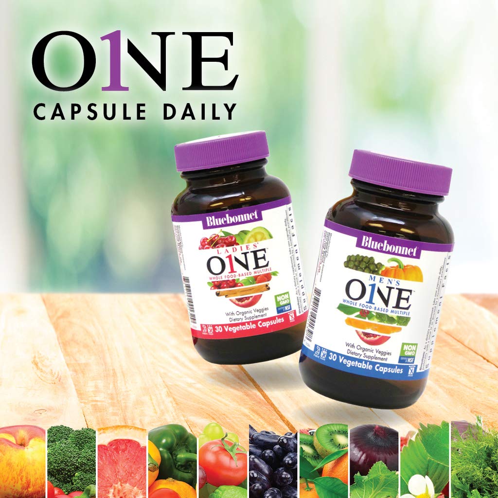 Détail des capsules végétales BlueBonnet Multivitamines pour Hommes