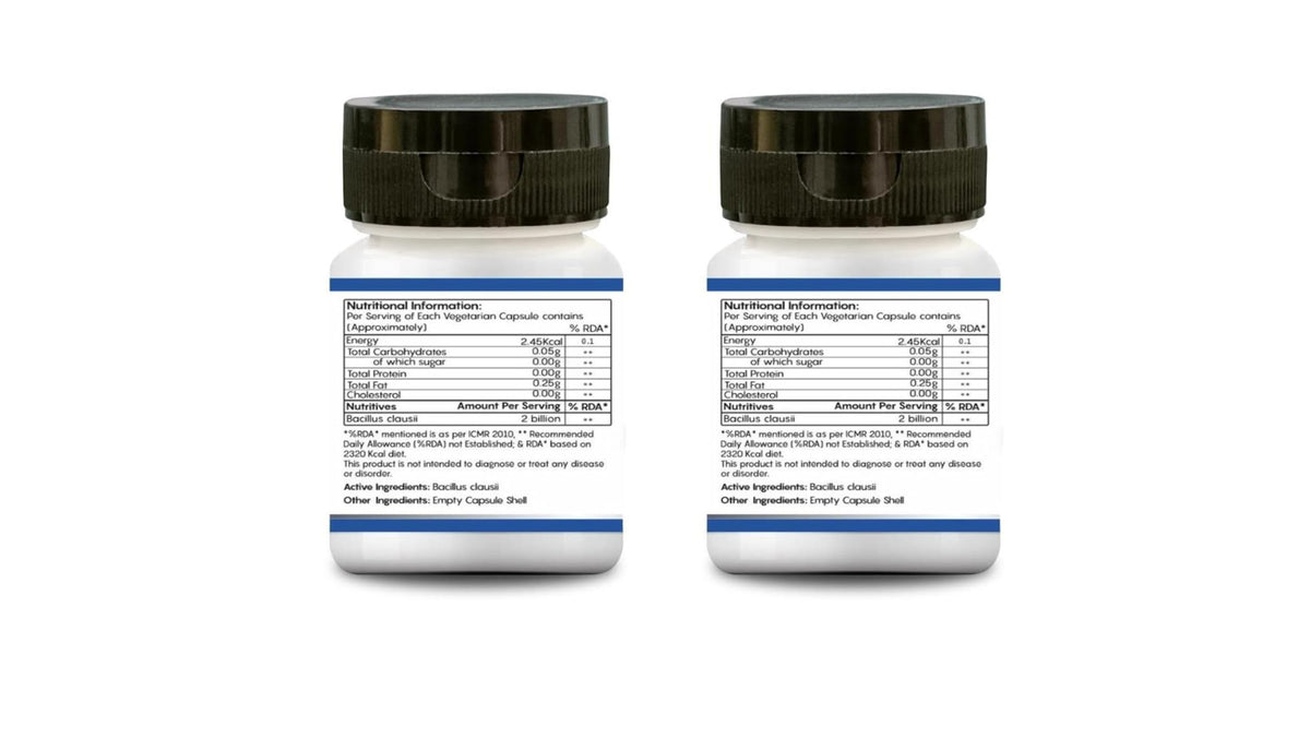 Détail des capsules végétales d'daily wellness Bacillus Clausii