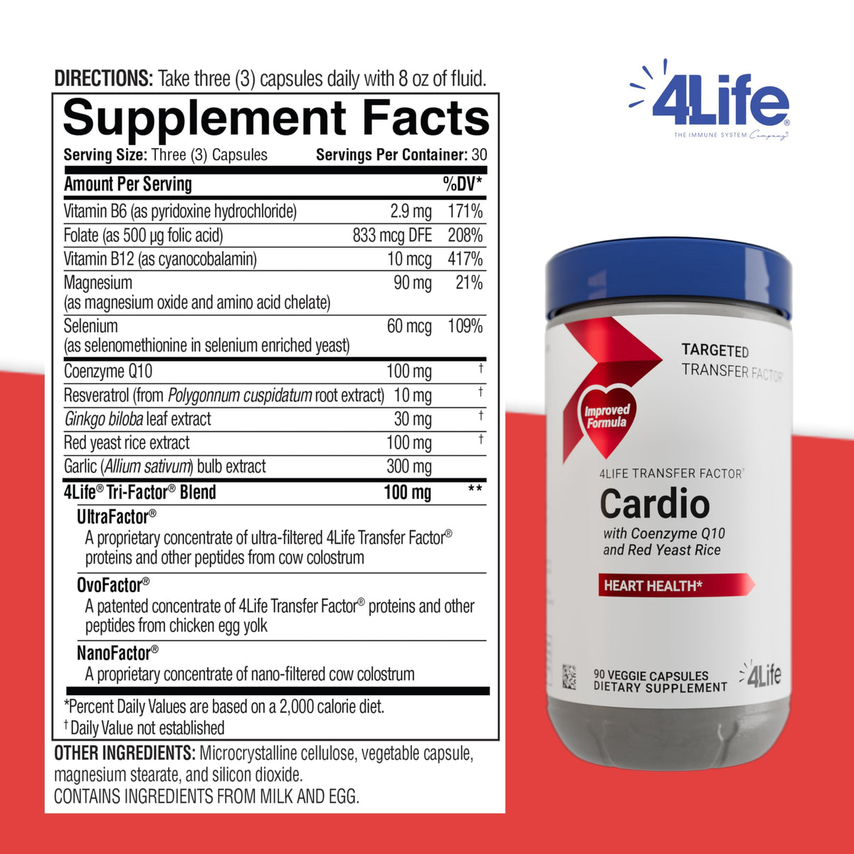 Détail des capsules végétales de 4Life Cardio
