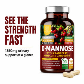 Détail des capsules végétales de D-Mannose 1350mg