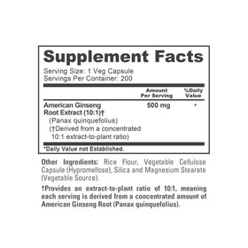 Détail des capsules végétales de NusaPure Ginseng Américain