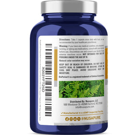 Détail des capsules végétales de NusaPure Polypodium Nicotinamide