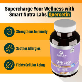 Détail des capsules végétales de Quercétine Smart Nutra Labs
