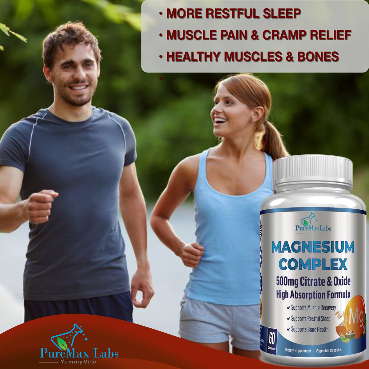 Détail des capsules végétales de YUMMYVITE Citrate de Magnésium