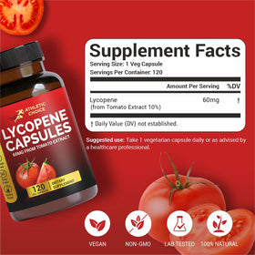 Détail des capsules végétales Lycopène Athletic Choice