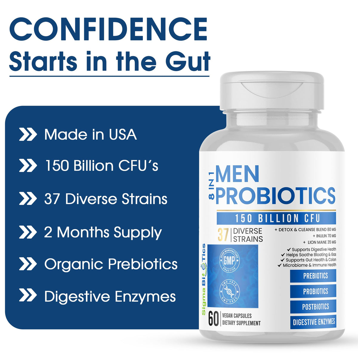 Détail des capsules végétales SigmaBiotics