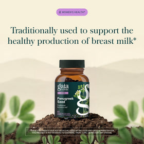 Détail des capsules végétaliennes Gaia Herbs Graines de Fenugrec