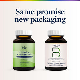Détail des capsules végétariennes BioPure Chlorella Growth Factor
