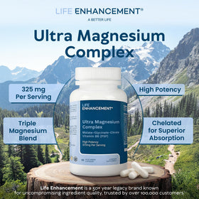 Détail des capsules végétariennes de Complexe de Magnésium Ultra Triple