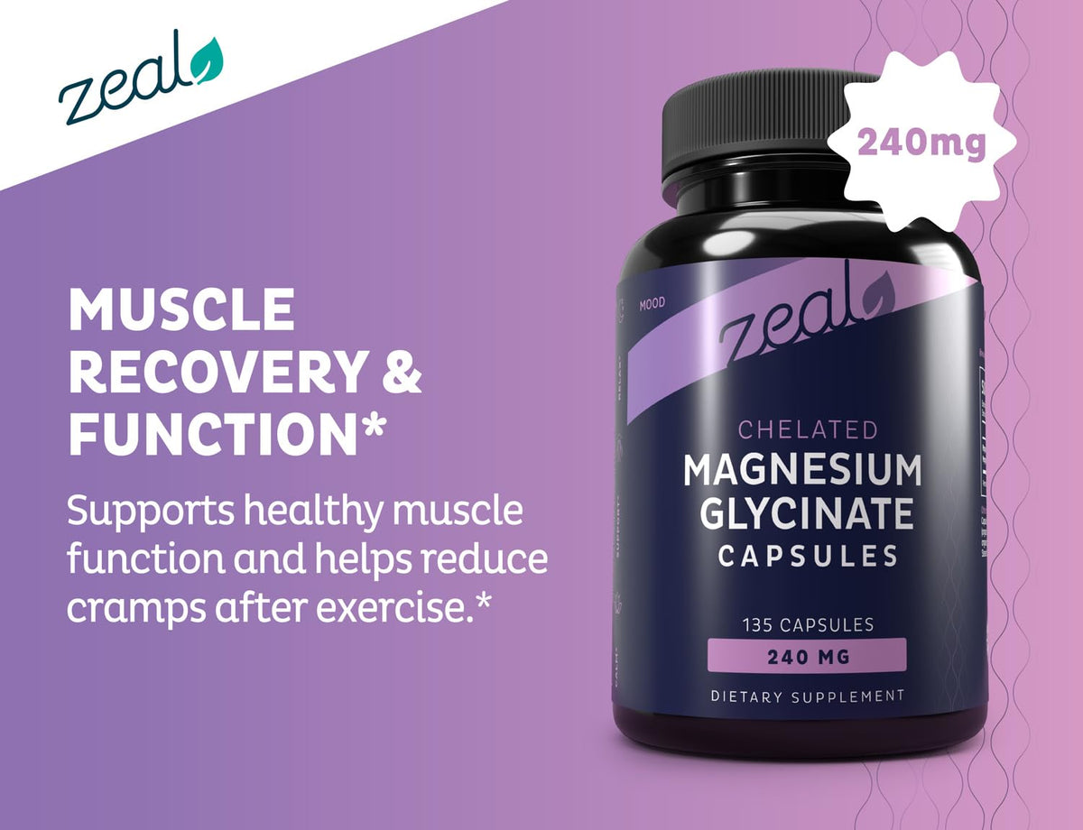Détail des capsules végétariennes de Glycinate de Magnésium 240mg