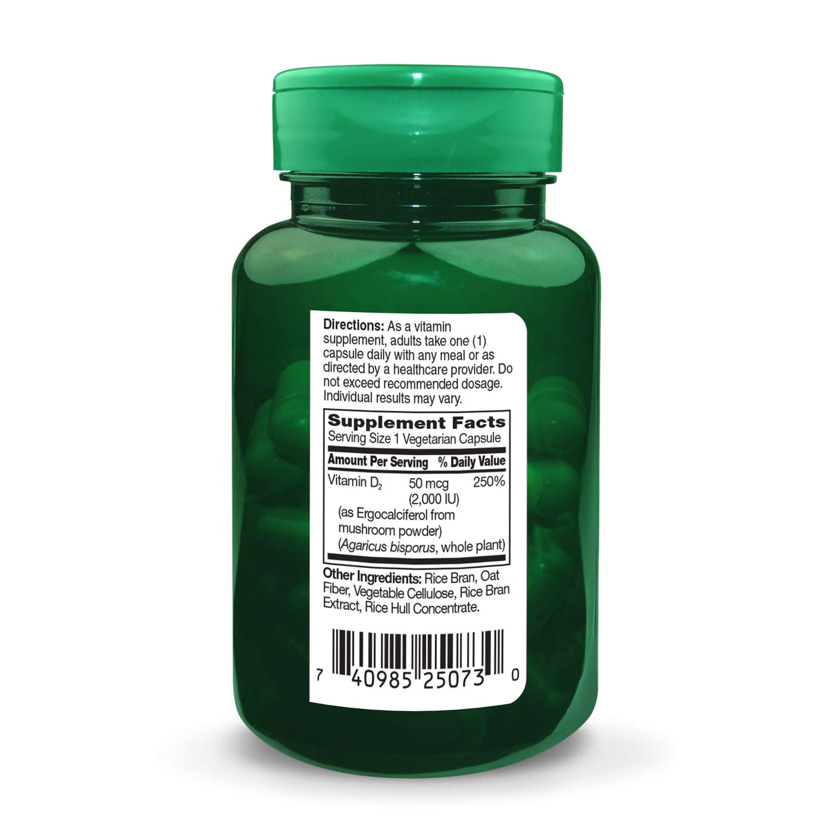 Détail des capsules végétariennes de Vitamine D Puremark
