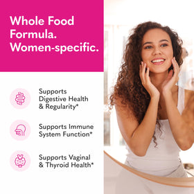 Détail des capsules végétariennes Garden of Life Probiotiques Bruts Femmes