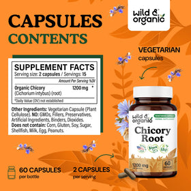 Détail des capsules végétariennes Wild & Organic