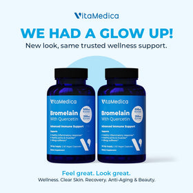 Détail des capsules VitaMedica Bromélaïne & Quercétine