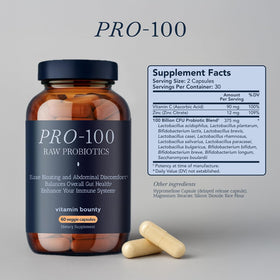 Détail des capsules Vitamin Bounty Pro-100