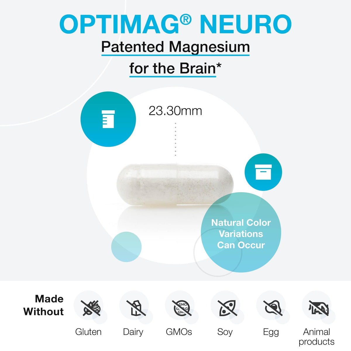 Détail des capsules XYMOGEN OptiMag Neuro
