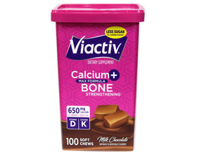 Détail des chews Viactiv au chocolat au lait