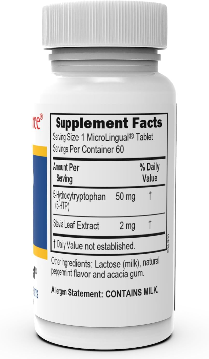 Détail des comprimés 5-HTP 50 mg à dissolution rapide