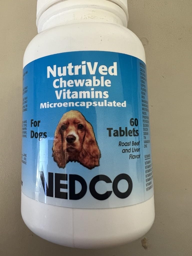 Détail des comprimés à croquer Vedco Calcium Plus pour chiens