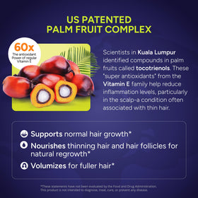 Détail des comprimés Cheveux GRO de NEW NORDIC