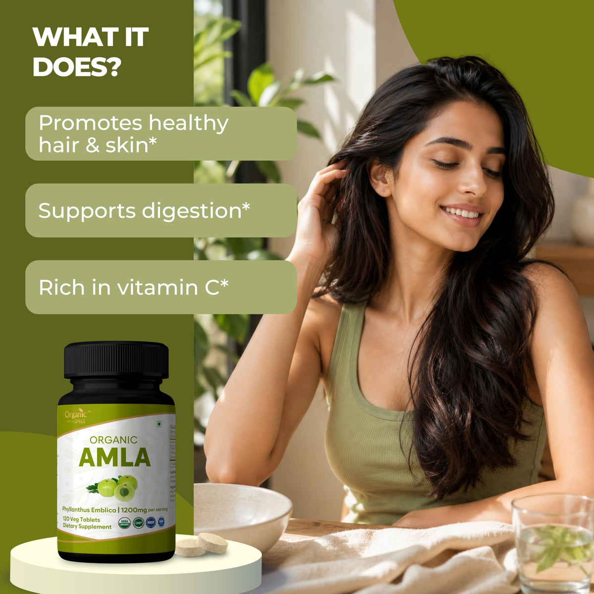 Détail des comprimés d'Amla Bio ORGANIC SPREE