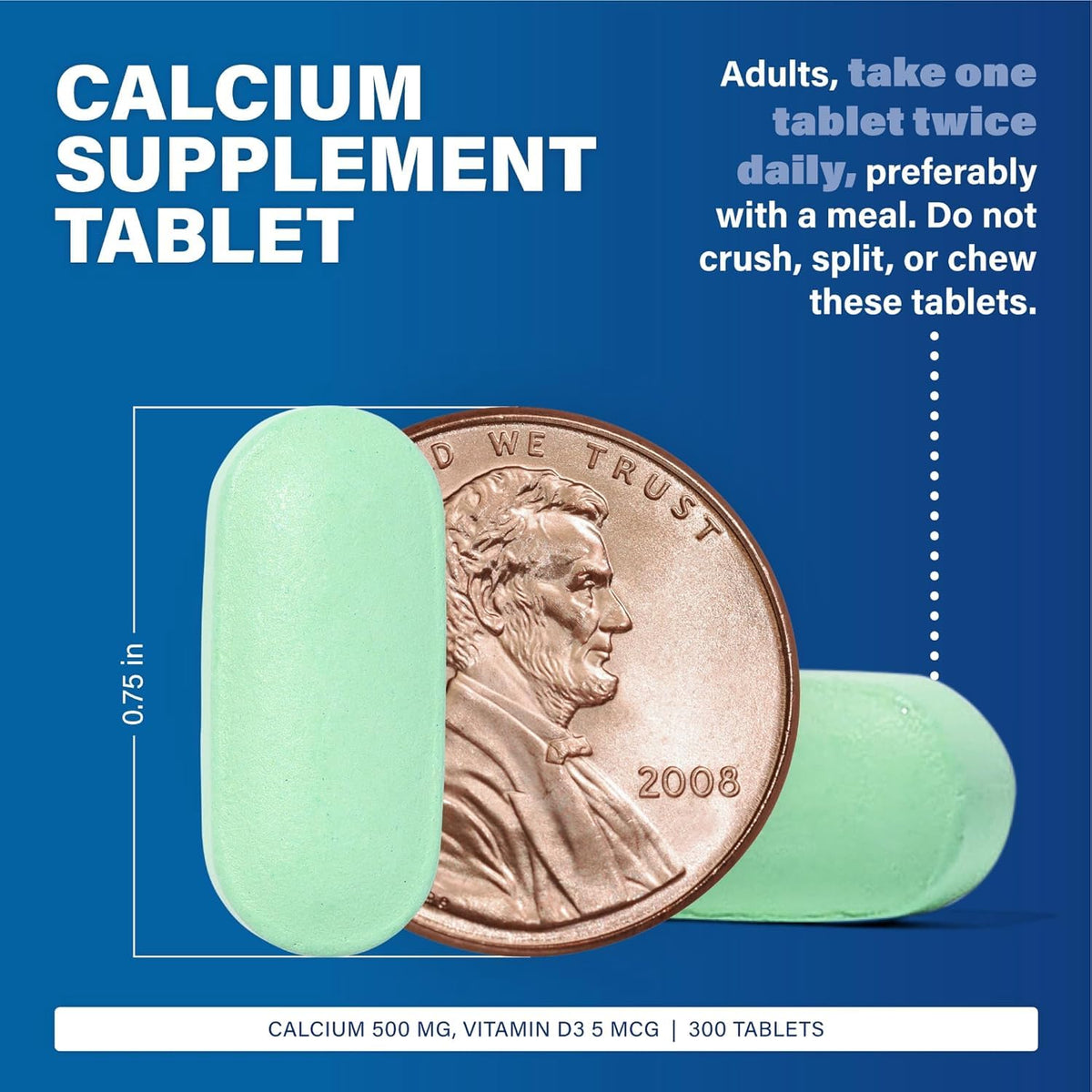 Détail des comprimés de Calcium de Coquilles d'Huitres MAJOR