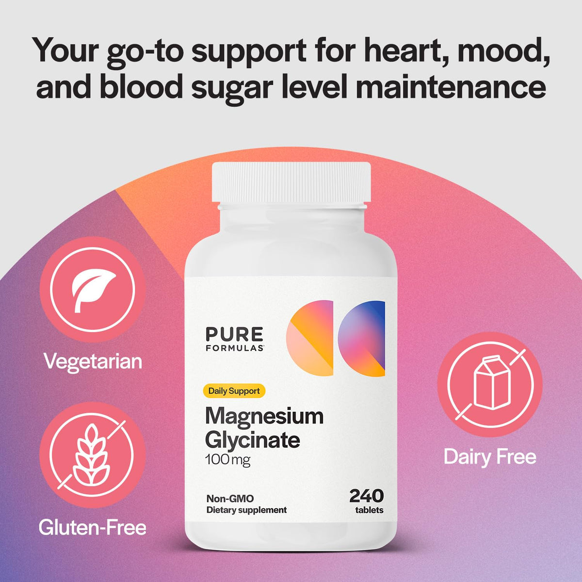 Détail des comprimés de Magnésium Glycinate PureFormulas