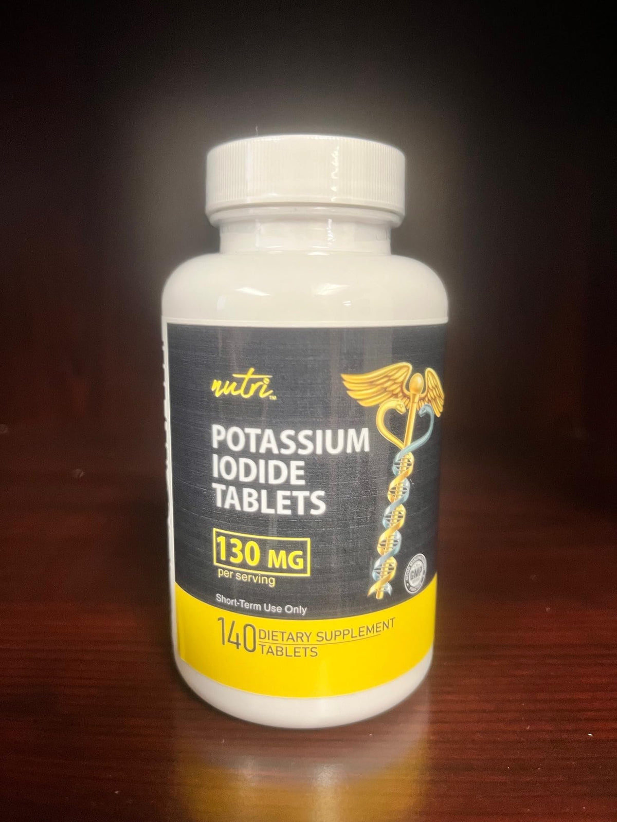 Détail des comprimés de potassium ioduré Nature's Fusions
