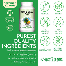 Détail des comprimés de Vitamine C Maxi Health