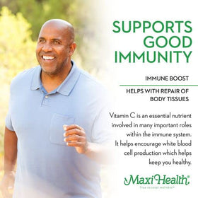 Détail des comprimés de vitamine C Maxi Health Max-C 500