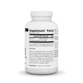 Détail des comprimés de Vitamine E Source Naturals