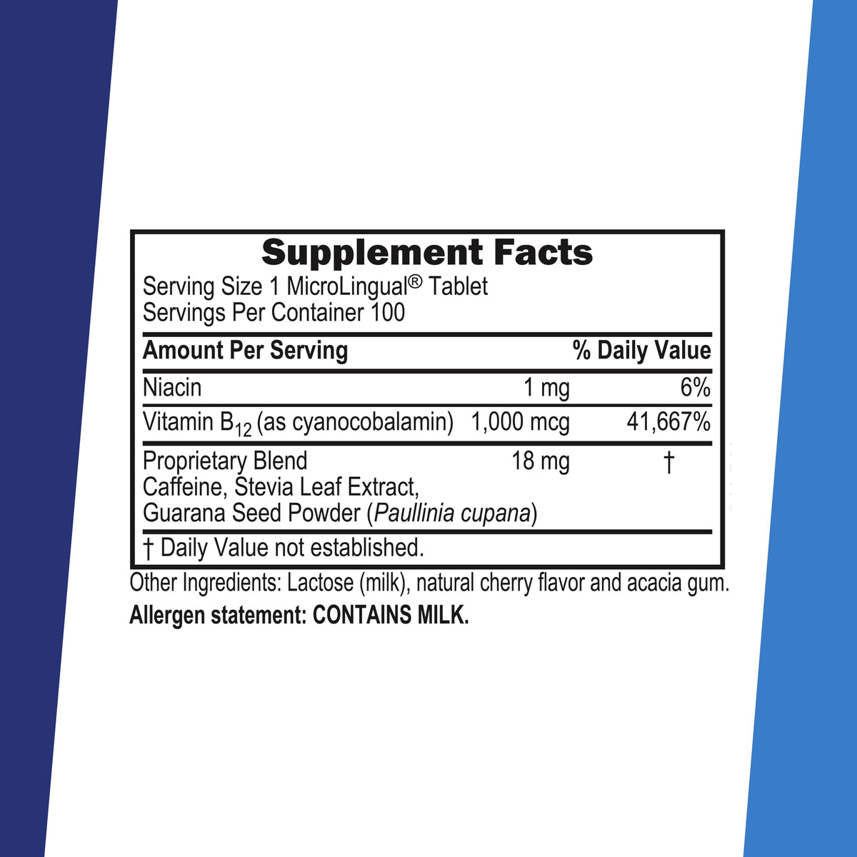 Détail des comprimés sublinguales B-12 1 000 mcg de quality Source
