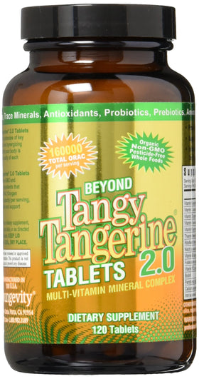 Détail des comprimés Youngevity Tangy Tangerine 2.0