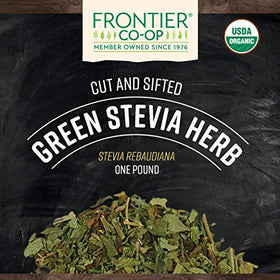 Détail des feuilles de Stevia Herb Bio Frontier Co-op