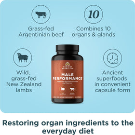 Détail des gélules Ancient Nutrition en vue rapprochée