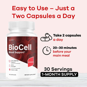 Détail des gélules Bio Cell pharmagetics sur une table