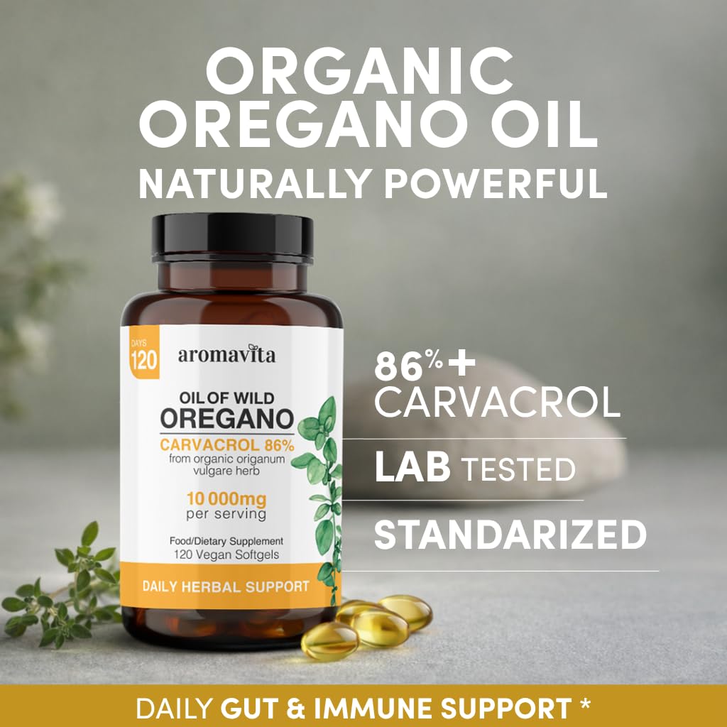 Détail des gélules d'huile d'origan bio AROMAVITA