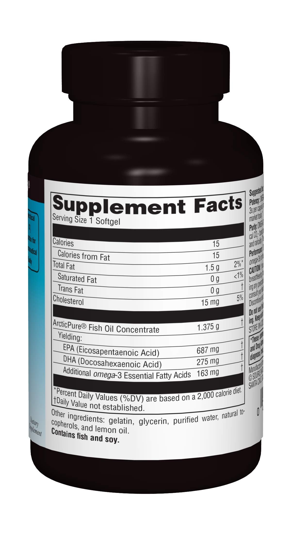 Détail des gélules d'huile de poisson ArcticPure® Omega-3