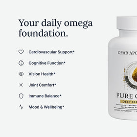 Détail des gélules d'Huile de Poisson Oméga 3 1200mg Dear Apothecary