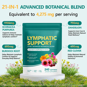 Détail des gélules de drainage lymphatique QZFICNJY